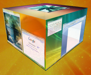Windows下的3D多桌面特效软件DeskSpace